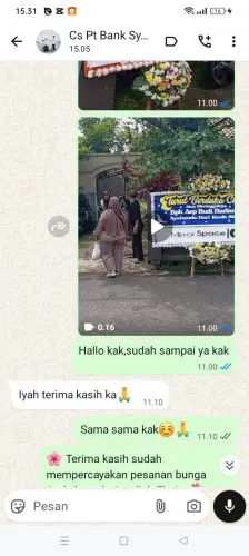 Testimonial Papan Bunga batukarut